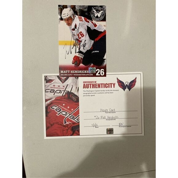 Matt Hendricks Player Card‎ - Picture 4 of 5